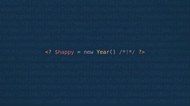 代码设计新年快乐文字
