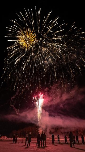 浪漫的夜晚烟花