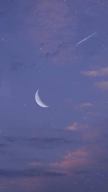 浪漫弯月夜色