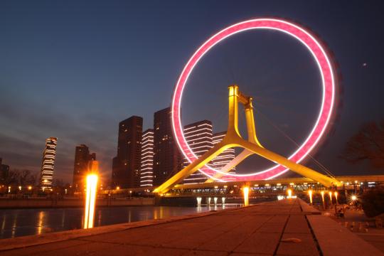 天津之眼绝美的夜景