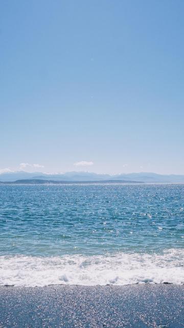 湛蓝色的大海风光图